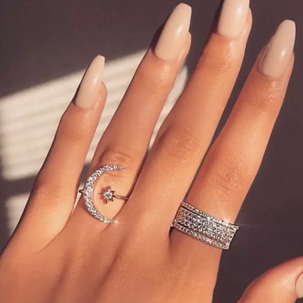 Star &Moon Ring - Picture 3 of 5